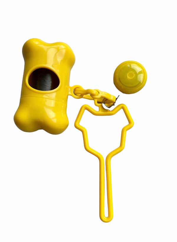 Poo Bag Holder with Poop Porter & LED Safety Light