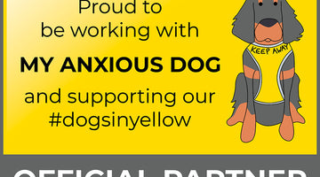 Support #DogsInYellow & become a featured Anxious Dog Partner