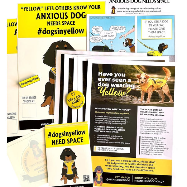My Anxious Dog Yellow Space Awareness Campaign Pack
