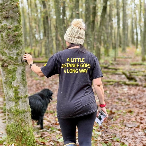 #dogsinyellow need space awareness t-shirt