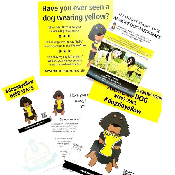 My Anxious Dog Yellow Space Awareness Campaign Pack