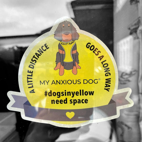 Window sticker for our #dogsinyellow