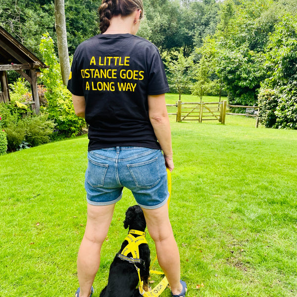 Yellow #dogsinyellow need space t-shirt