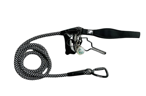 My Anxious Dog Strong Carabiner Dog Lead 1.8M with Poop Porter Set LED