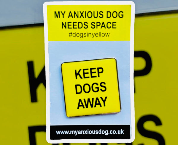 My Anxious Dog Yellow Space Awareness Badge Keep Dogs Away