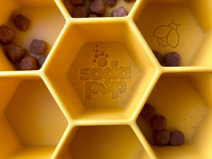 Sodapup Honeycomb E-bowl Enrichment Slow Feeder Bowl