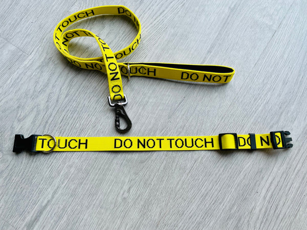 My Anxious Dog Yellow Space Awareness Collar "DO NOT TOUCH"