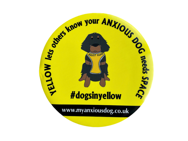 My Anxious Dog Yellow Space Awareness Car Window Sticker