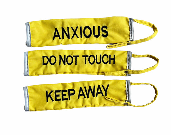 My Anxious Dog Yellow Space Awareness DO NOT TOUCH Warning Lead Slip Cover