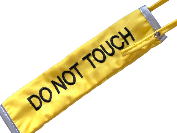 My Anxious Dog Yellow Space Awareness DO NOT TOUCH Warning Lead Slip Cover